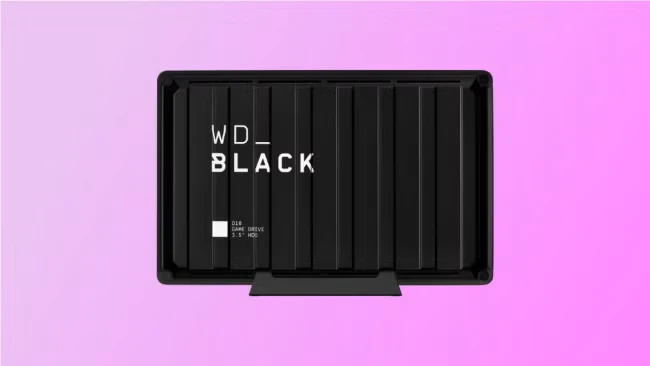 WD Black در پس زمینه صورتی