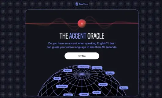 صفحه اصلی BoldVoice Accent Oracle