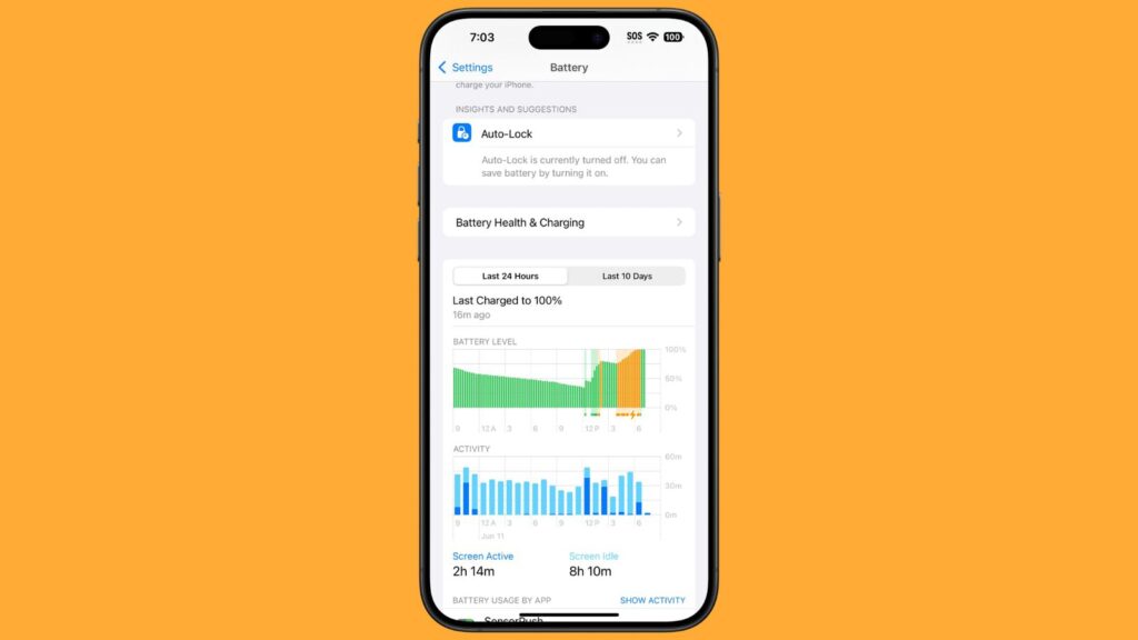 شارژ آهسته باتری ios 18