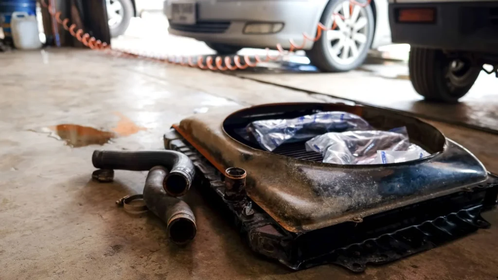 قطعات رادیاتور باز شده