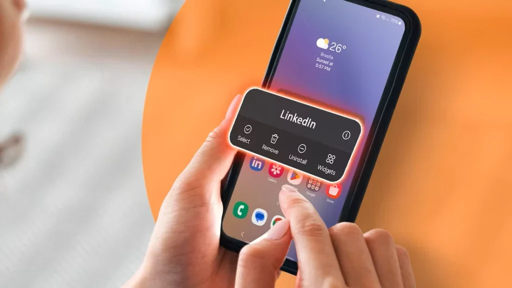 برنامه ها را از روی گوشی خود پاک کنید