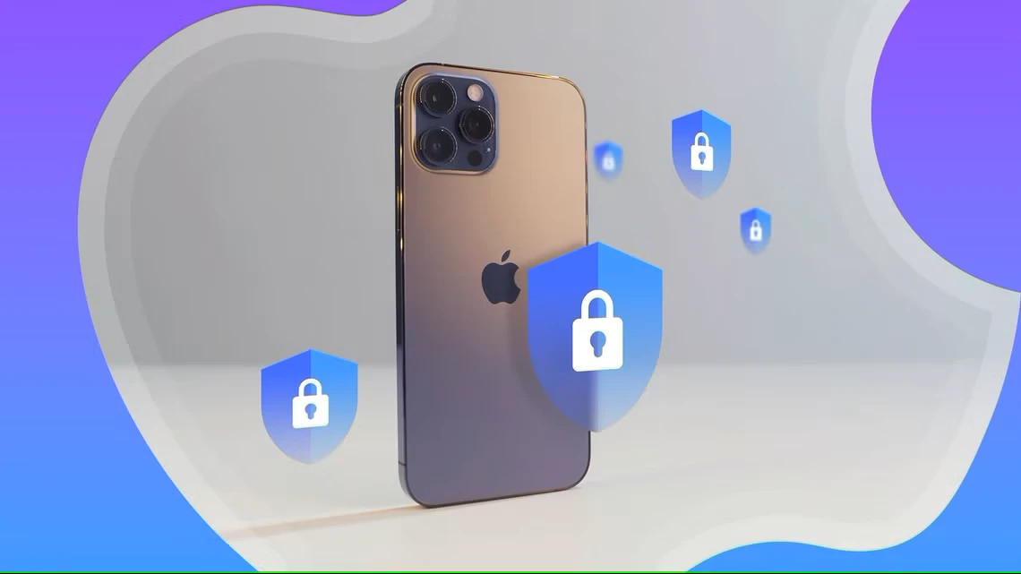 ایفون با علامت قفل