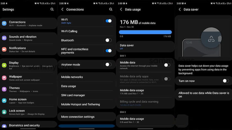 حالت Data Saver (صرفه‌جویی در داده)